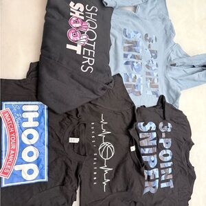 Kids Black & Light Blue Graphic Sports Tee - Multiple Designs